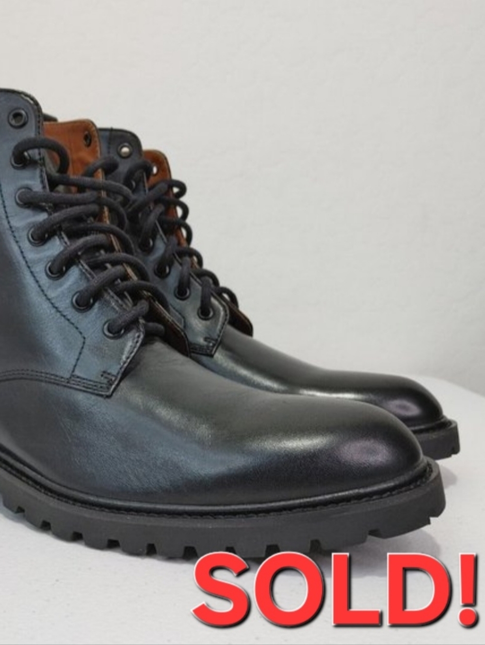 Dunross & Sons Genuine Leather Upper Austin Lace-Up Oxford Combat Boots …